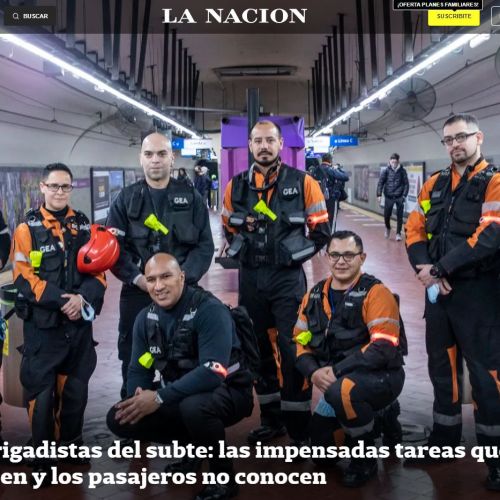 Nota de La Nación de brigadistas en el Subte