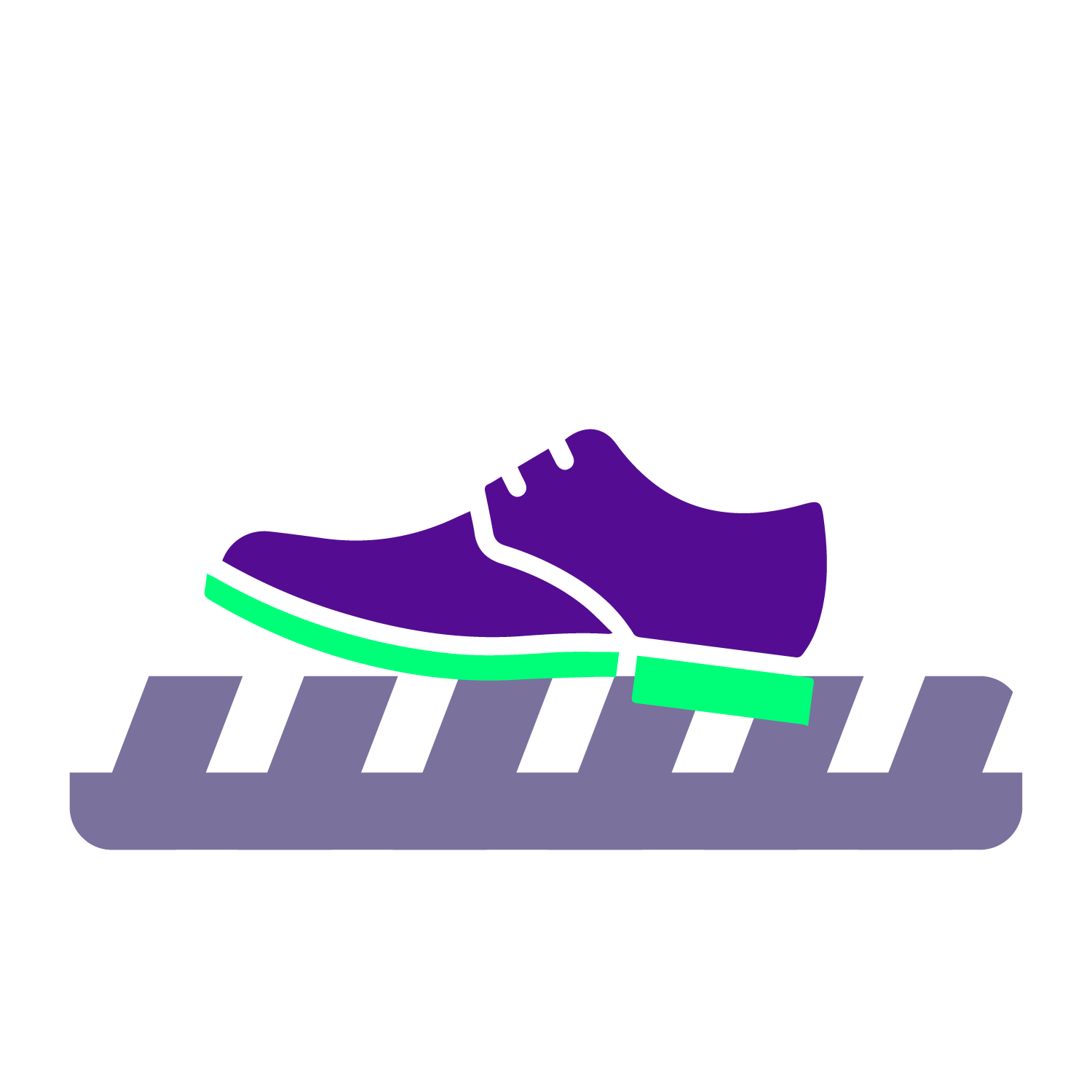 Ilustración cuidado al bajar de la escalera mecánica