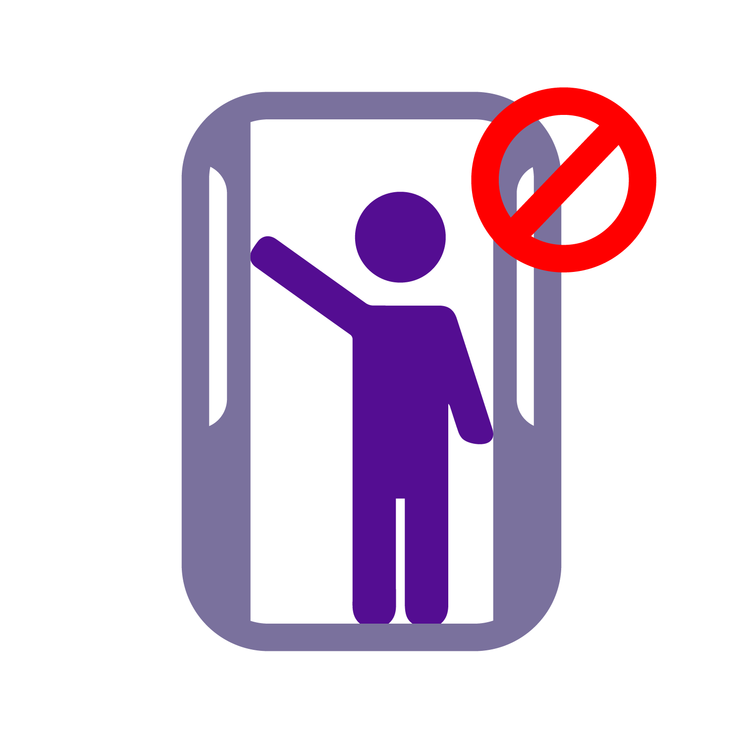 Ilustración no trabar las puertas