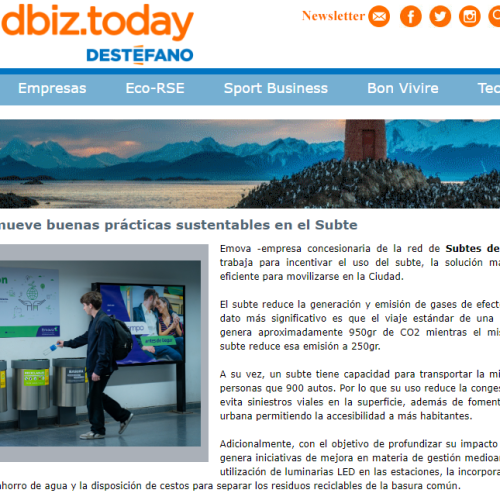 Nota de Dbiz sobre buenas prácticas en el subte