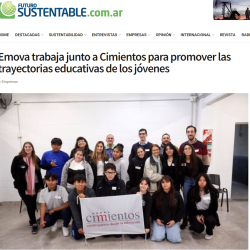 Nota de Futuro Sustentable sobre Fundación Cimientos