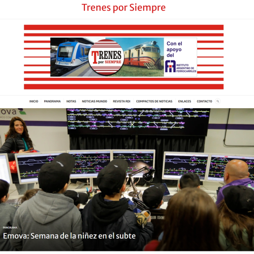 Nota de Trenes por Siempre sobre la semana de la niñez en el Subte