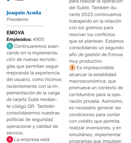 Nota Visión de los Líderes de El Cronista