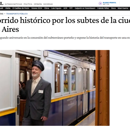 Nota de Perfil sobre la muestra fotográfica en el subte