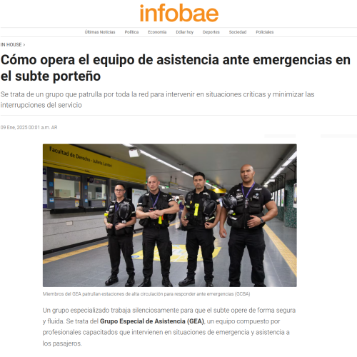 Nota de Infobae sobre el Grupo GEA