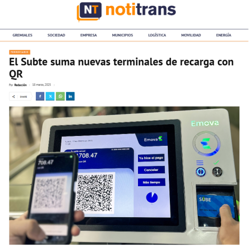 Nota de Notitrans sobre los nuevos validadores con QR