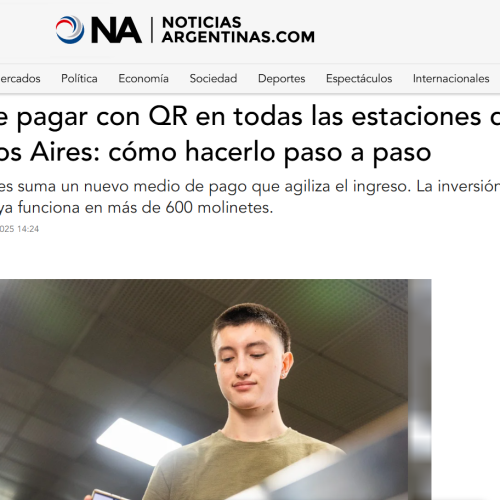 Nota de Noticias Argentinas sobre el pago con QR