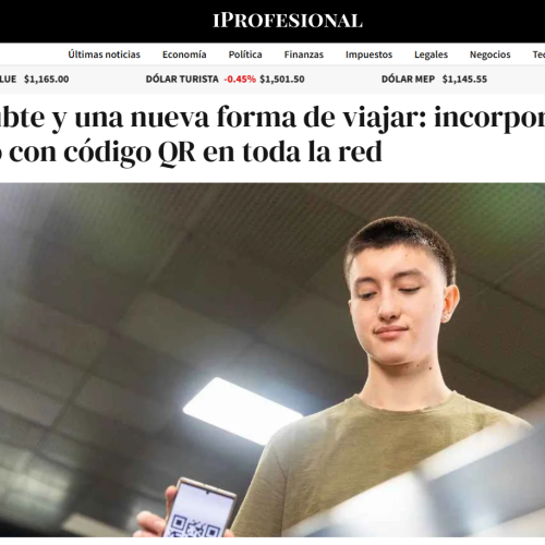 Nota de iProfesional sobre el pago con QR