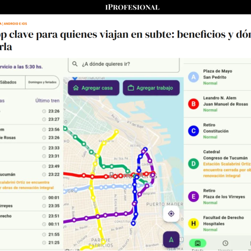 Nota de IProfesional sobre la nueva App de Emova