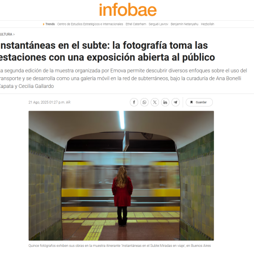 Nota de Infobae sobre la muestra fotográfica 2025