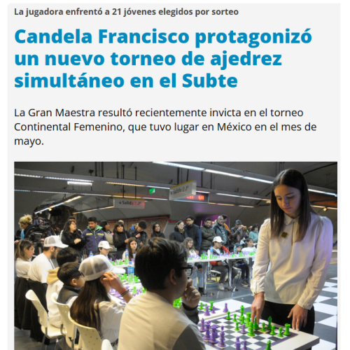 Nota de Página 12 sobre Candela Francisco