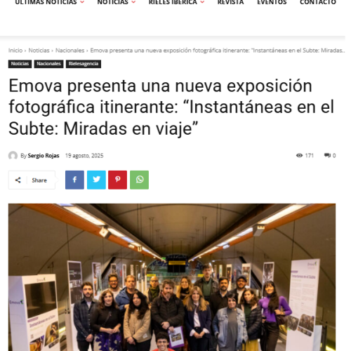 Nota de Rieles sobre la muestra fotográfica 2025