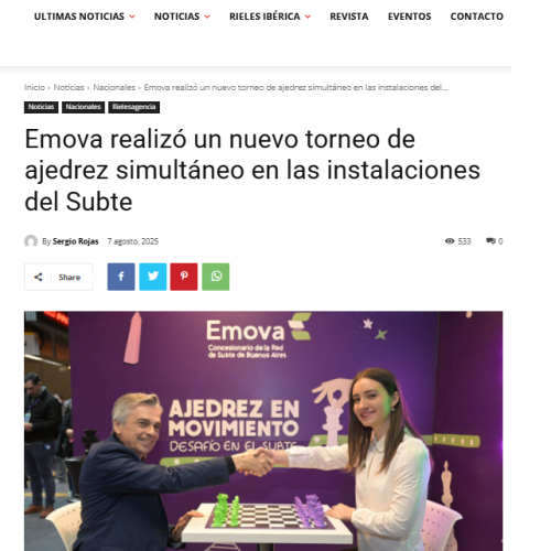 Nota de Rieles sobre Candela Francisco