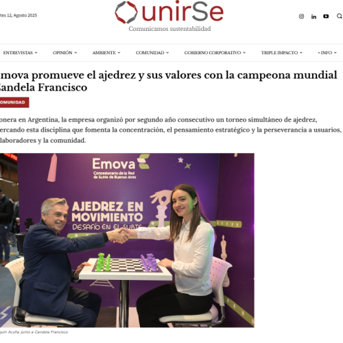 Nota de Unirse sobre Candela Francisco