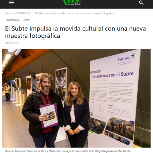 Nota de Visión Sustentable sobre la muestra fotográfica 2025