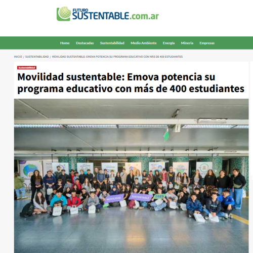 Nota de Futuro Sustentable sobre el Programa Educativo
