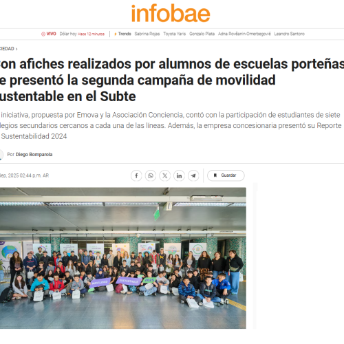 Nota de Infobae sobre el Programa Educativo